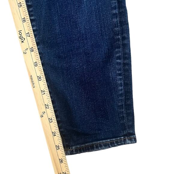 J. Crew Skinny Stretch Denim Jeans 30/28 Whiskered Front Dark Basic Casual - Picture 7 of 9